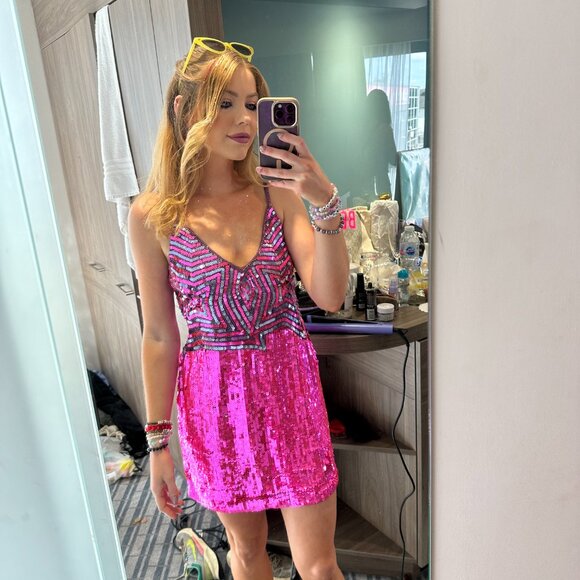 NastyGal Sequin Mini Dress | Worn Once! - Picture 3 of 3